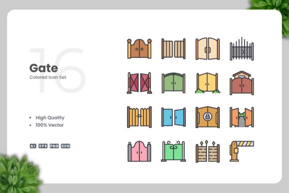 Gate Colored Icons: A Versatile Design Solution