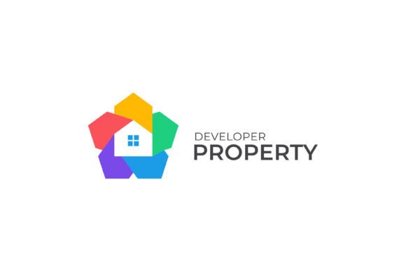 Logo Highlighting Real Estate Property