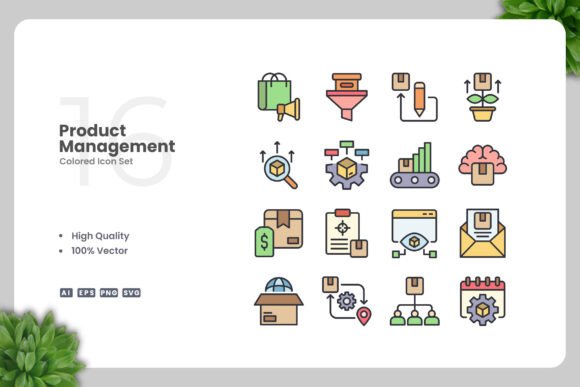 Product Management Colored Icons