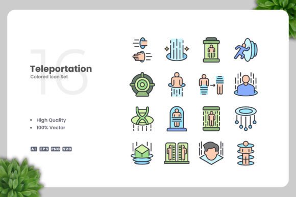 Teleportation Colored Icons