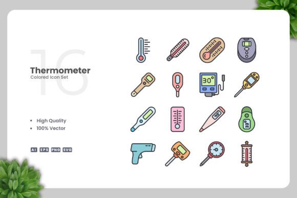 Thermometer Colored Icons: A Versatile Design Tool for Modern Creators